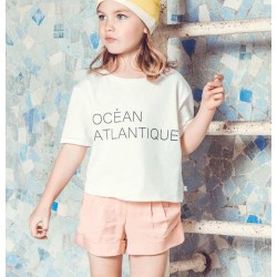 Camiseta blanca niña de Carrement Beau