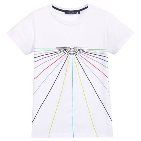 Camiseta rayas niño de Aston Martin