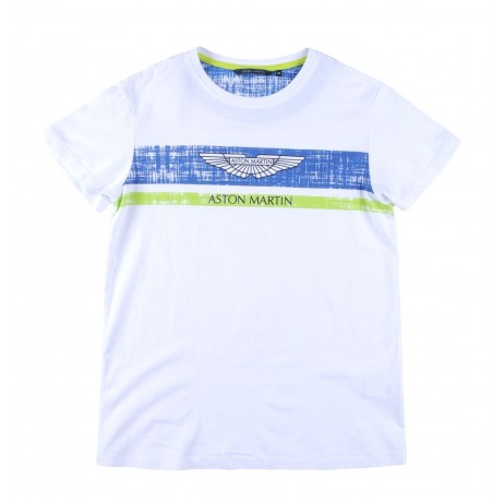 Camiseta blanca niño de Aston Martin