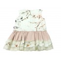 Vestido estampado niña con vuelo de Carmen Vazquez