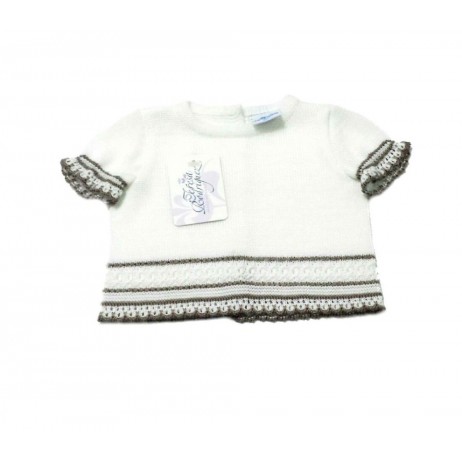 Jubón punto de verano bebe de Teresa Rodriguez