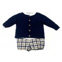 Bermuda cuadros bebe niño de Fina Ejerique