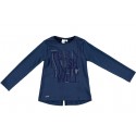 Camiseta azul marino niña de IDO