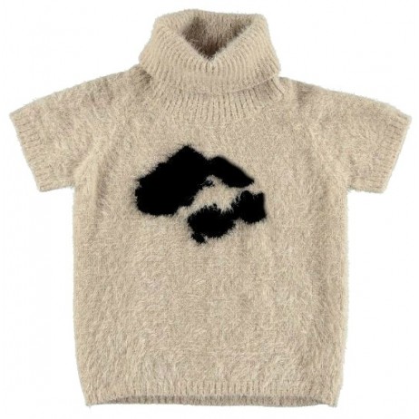 Jersey largo beige niña de IDO