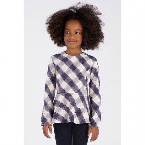Blusa niña cuadros Sella de La Jaca