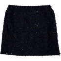 Falda azul marino lentejuelas niña de Le Chic
