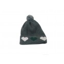 Gorro gris corazones niña de Juliette