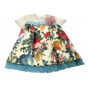 Vestido estampado flores bebe niña de Naxos