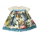 Vestido estampado flores bebe niña de Naxos