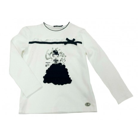 Camiseta crema niña de Artigli Girl