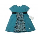 Vestido turquesa niña de Elisa Menuts