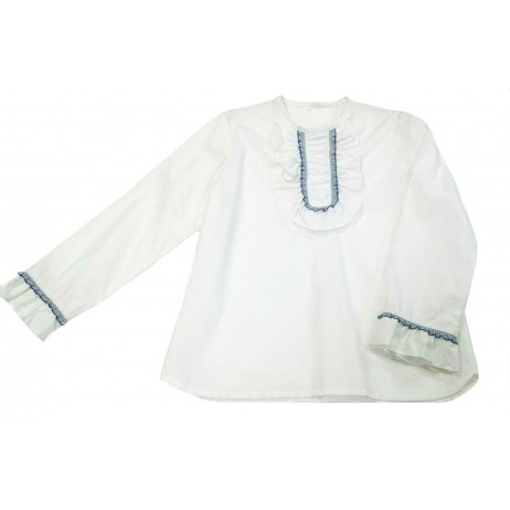 Blusa blanca niña de A Gatas