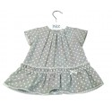 Vestido topitos con capota bebe niña de Paz Rodriguez