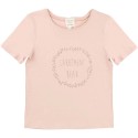 Camiseta niña rosa palo logo de Carrement Beau
