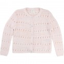 Chaqueta niña calada rosa de Carrement Beau