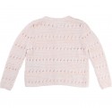 Chaqueta niña calada rosa de Carrement Beau