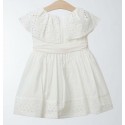 Vestido plumeti blanco roto niña de Fina Ejerique