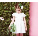 Vestido plumeti blanco roto niña de Fina Ejerique
