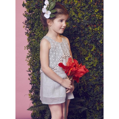 Blusa sisas verde niña de Fina Ejerique