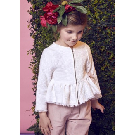 Chaqueta blanco roto niña de Fina Ejerique