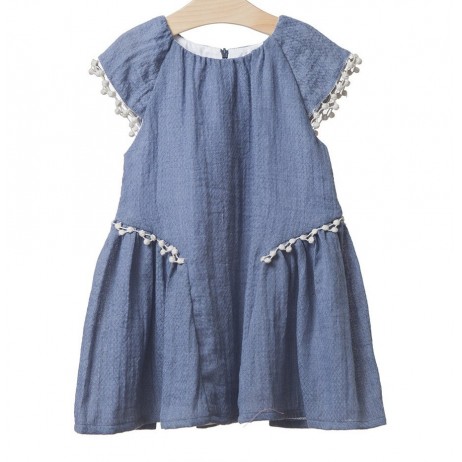 Vestido azul niña de Fina Ejerique