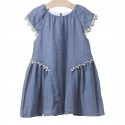 Vestido azul niña de Fina Ejerique