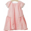 Vestido niña rosa coral de Fina Ejerique