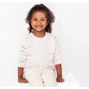 Chaqueta niña calada rosa de Carrement Beau