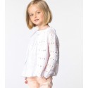 Chaqueta niña calada rosa de Carrement Beau