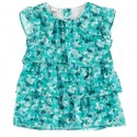 Blusa volantes turquesa niña de IDO