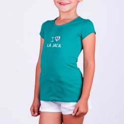 Camiseta verde niña Grecia de La Jaca