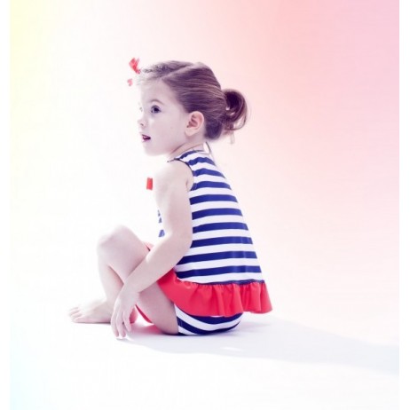 Conjunto marinero bebe niña de Fina Ejerique