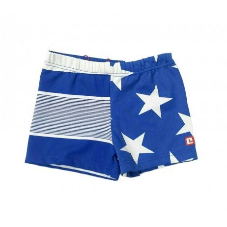 Boxer azul rayas y estrellas bebe niño de Condor