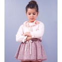 Falda punto rosa niña de Sinfonietta