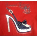 Camiseta roja niña zapato de Le Chic