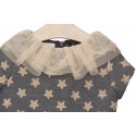 Vestido gris marengo y estrellas de Fina Ejerique