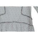 Vestido gris y blanco niña de Fina Ejerique