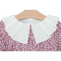 Vestido morado com mariposas de Fina Ejerique