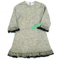 Vestido punto tostado niña de Sinfonietta