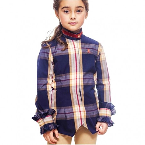 Camisa cuadros niña Rafaella de La Jaca