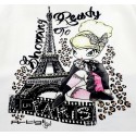 Camiseta crema niña paris de Artigli Girl