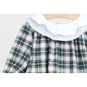 Vestido cuadros bebe niña de Fina Ejerique