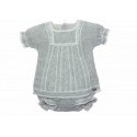 Conjunto punto bebe niña de Paz Rodriguez